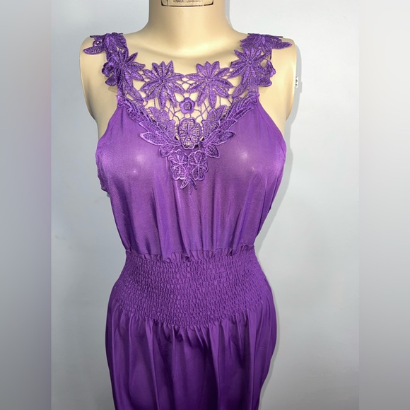 NWT CM Purple Maxi Dress Size XL - Picture 3 of 10